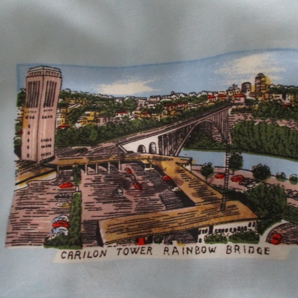 **2/12$** Canada Niagara Falls 1950s souvenir scarf - Picture 6 of 7